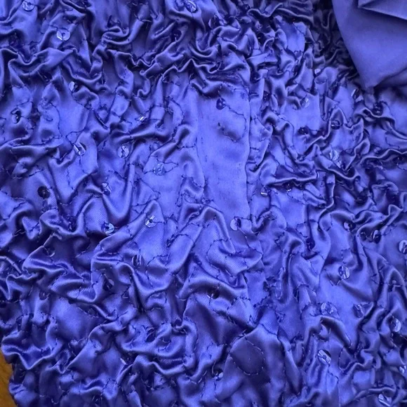 Vintage 80s Zum Zum Sequin Rhinestone Fun Party Cocktail Dress Puff Sleeve XS - Picture 10 of 11